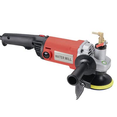 Amoladora de piedra húmeda profesional, 1400 W, 220 V, amoladora de ángulo húmeda, con discos de pulido