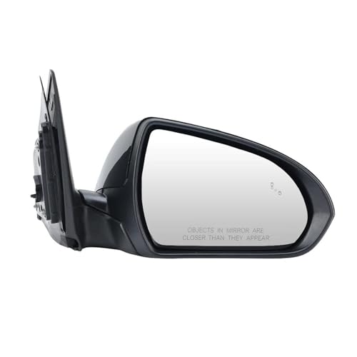 Rétroviseur extérieur chauffant 7 broches Hyundai Elantra avec angle mort droit noir