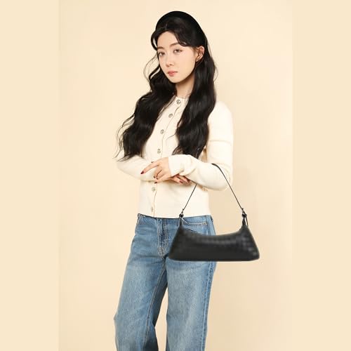 Bolso bandolera trenzado de cuero para mujer miniatura 2