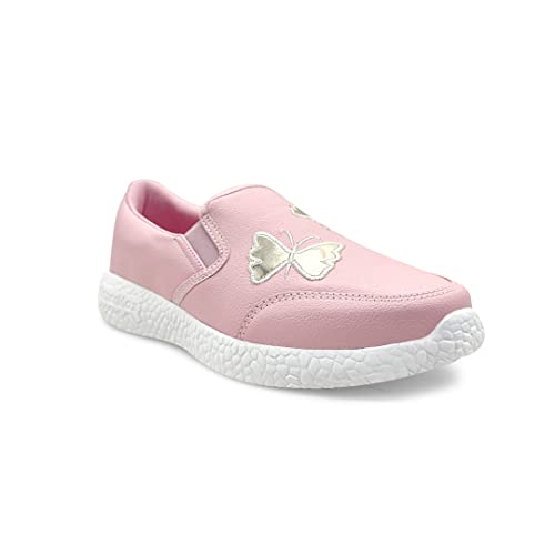 Image of KazarMax Women PU Embroidered Slipon Sneakers | Loafer| Casual Shoes