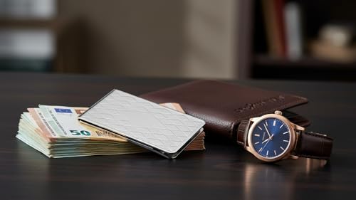 Noble regalo para hombre clip de billetes personalizable de plata 4