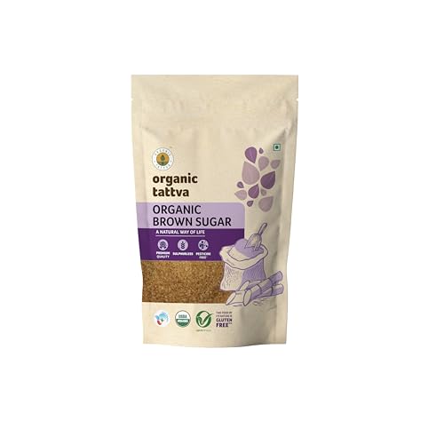 Organic Tattva All Natural Brown Sugar, Zero Chemicals, Organically Processed, from Freshly Squeezed Sugar Cane Juice, and Enriched with Essentials Nutrients (1 Kg, Pouch) Organic Tattva All Natural Brown Sugar, Zero Chemicals, Organically Processed, from Freshly Squeezed Sugar Cane Juice, and Enriched with Essentials Nutrients (1 Kg, Pouch)
