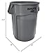 GRAY BRUTE 44 GALLON CAPACITY UTILITY CONTAINER