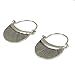 NOVICA Artisan Handmade Silver Hoop Earrings | Fine Thailand Jewelry | Diva | 1in L x 0.9in W