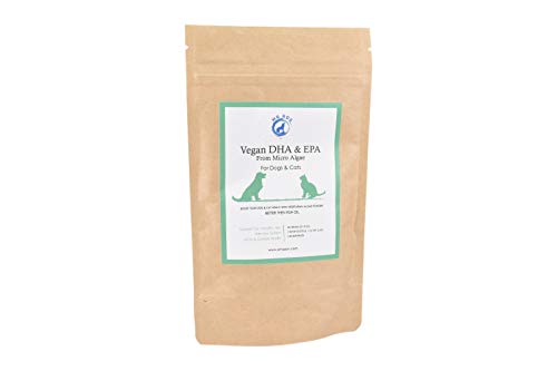 Mr Ros Marine Phytoplankton Vegan DHA & EPA from Micro Algae Food Supplement Powder for Dogs & Cats- 60 Grams (2.12 Oz) up to 120 Servings