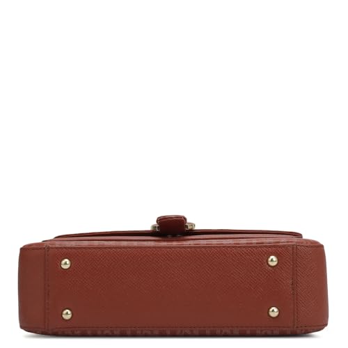 Image of Da Milano Women's Leather Shoulder Bag - Brown