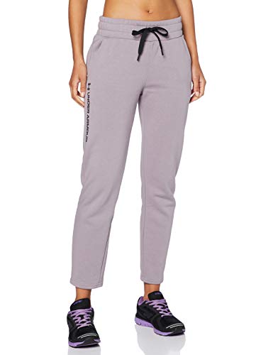 Under Armour Women's Rival Fleece Pants , Slate Purple (585)/Black , Medium