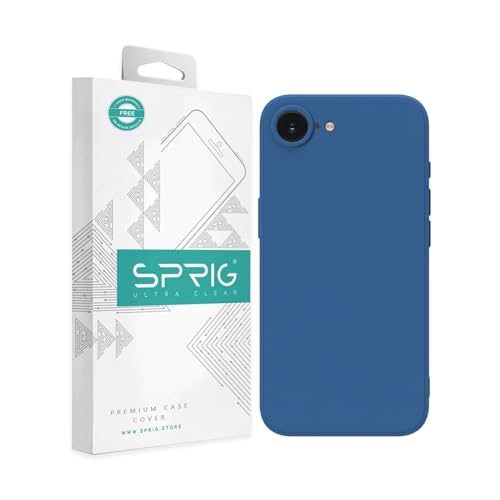 SPRIG Compatible with iPhone 16e Premium FlexTone Back Cover Drop Tested Shock Proof Mobile Case for Men, Women, Boys and Girls with Camera Protection (Blue) Deal