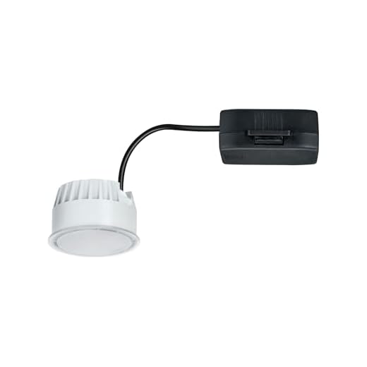 Paulmann 93071 Nova LED Einbauleuchte Modul Coin rund 50mm 6W 530lm 230V 4000K Satin rund Deckenspot Kunststoff