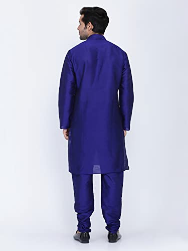 Image of Royal Kurta Men's Silk Blend Kurta & Churidaar Pyjama Set