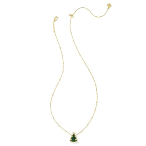 Kendra Scott Holiday Tree Pendant Necklace, 14k Gold Plated Brass, Quartzite, Fashion Jewelry for Women2