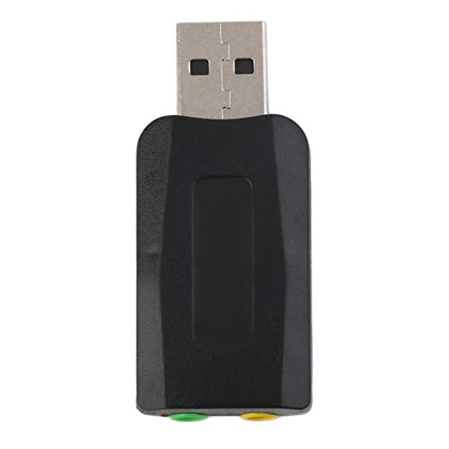 Adaptador de placa de som USB 2.0 para 3D, adaptador de placa de som USB 2.0 para 3D para microfone