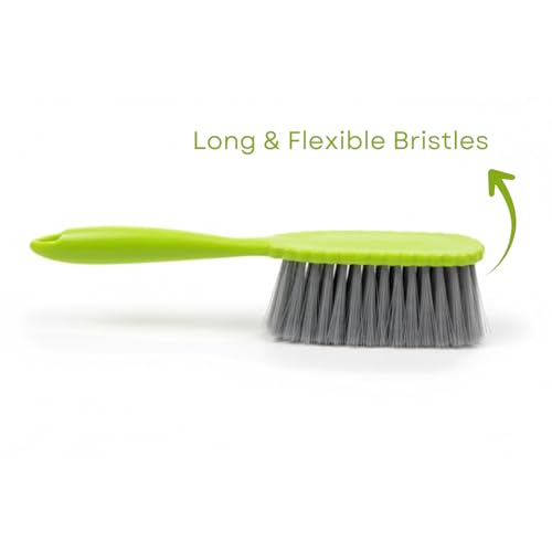 Image of Solitude Dustpan with Multi-Purpose Dusting Brush, Dust Pan and Brush Set for Cleaning Combo Portable & Easy to Store