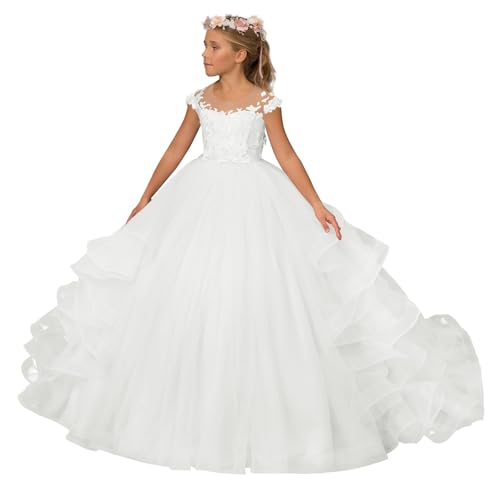 Tulle Flower Girl Dress Appliques - Ball Gown Dresses for Girls Flower Girl Dresses