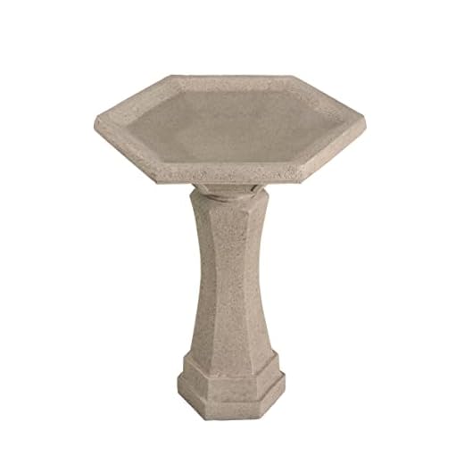 Kenroy Home 51152SNDST Riviera Birdbath, Sandstone