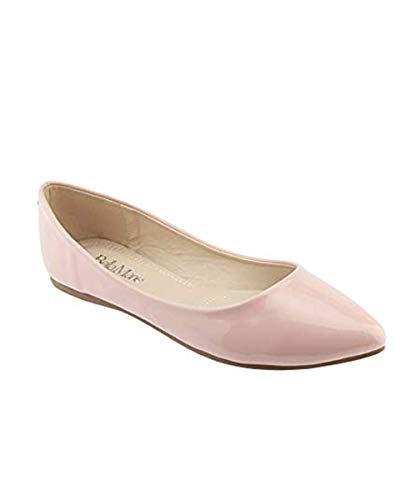 Bella Marie Angie-53 Women's Classic Pointy Toe Ballet Slip On Flats Shoes