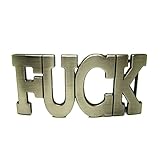 MASOP Personalized Letter F**K Funny Casual Boys Metal Belt Buckles Accessories