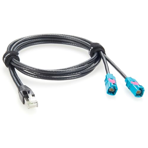 Cable Ethernet Automotriz Rosenberger H-MTD a RJ45 Cat6A 1 m miniatura 1