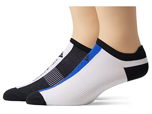 adidas Socks 2-Pack HG1213 Black/White/Bold Blue MD (Women's Shoe 8-10.5)