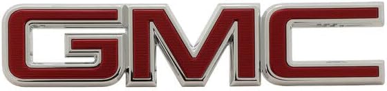 OEM NEW Front Grille GMC Emblem Badge Chrome and Red 2016 Terrain 23456058