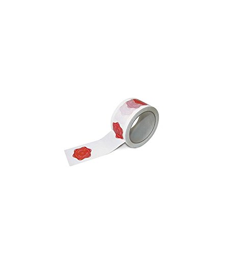 IMBALLAGGI 2000-36 Pezzi, Nastro Adesivo Sigillo Di Garanzia Stampato Rosso su Bianco - 50X66
