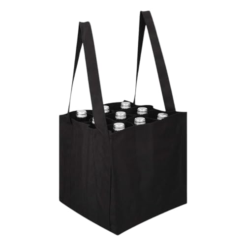 Bolsa para Botellas, Bolsas para Botellas de Vino con 9 Compartimentos, Bolsa Porta Botellas de Vino, Bolsa de Transporte de Vino, Bolsa de Almacenamiento de Botellas de Vino