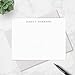 Personalized Stationery Note Cards with Envelopes for Men, Professional Classic Simple Design Mens Handmade Stationary Thank You Notecards, Choose your Colors and Set Size (Font Style #1)