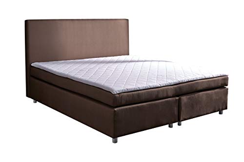 Preisvergleich Produktbild DELIFE Boxspringbett Paradizo Kingsize Matratze Topper Federkern