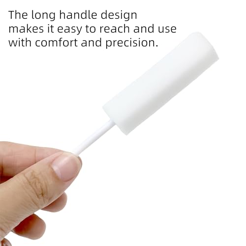 Image of Drip Stick Absorbing Sponge for Women - 10 Pack Swizzle Sticks for Post Intimacy Cleanup - Ultra-Absorbent Drip Stick for Females - Soft, Long Handle, Easy to Use - Feminine Care and Period Hygiene