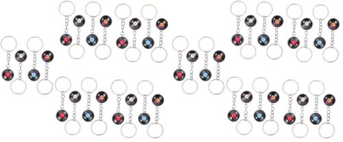 WRITWAA Vinyl Record Keychain Retro Music Key Ring for Men Women Luggage Pendant Creative Present Accessory