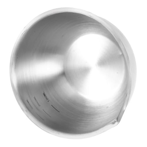 TOGEVAL ステンレス製米計量カップ 大容量 尖嘴付き 飲食料計量用 キッチン用スケール付き 米 粉類 ベーキング材料対応