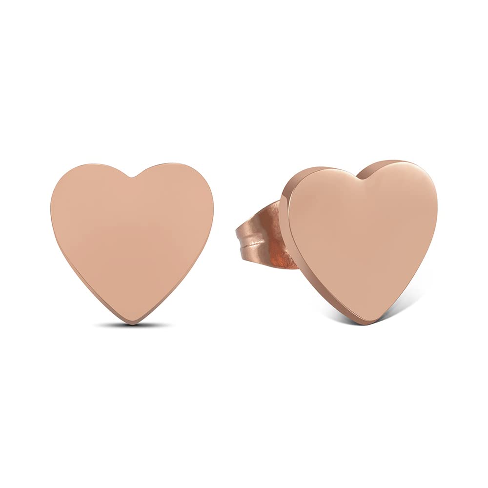 GD GOOD.designs Ohrstecker Herz für Damen - inkl Geschenkbox I Herzen Ohrringe