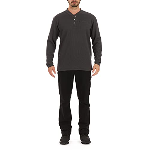 Image of Smith's Workwear Men's Sherpa Bonded Thermal Henley Pullover