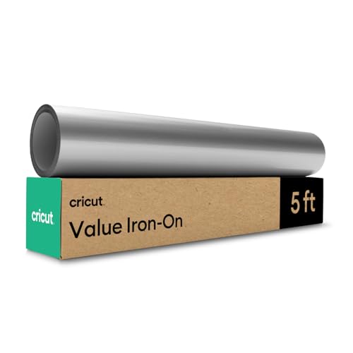 Cricut Value Iron On Dark Grey (12in x 5ft roll) - HTV Heat Transfer Vinyl