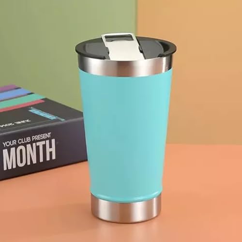 Copo Térmico 500ml Aço Inox C/Tampa E Abridor Para Cerveja