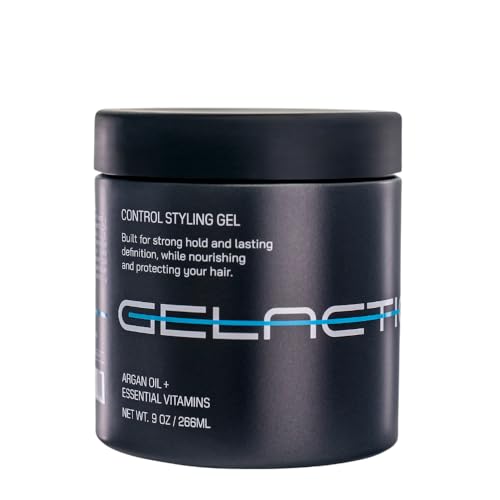 Gelactica Max Control Hair Gel for Men, Alcohol-Free, Strong Hold Styling Gel, Natural Extracts for...
