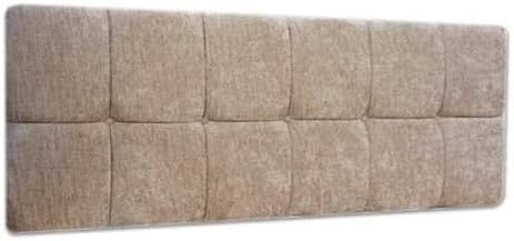 luxisleepltd,Stylish,Sterling,Headboard,20'' Height,Plush Velvet Fabric,3ft,4ft,4ft6,5ft,6ft (Steel, 4ft6)