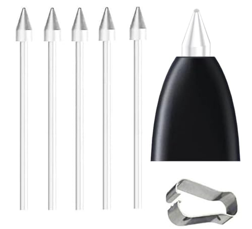Image of 5 PCS Galaxy Tab S9 S Pen Soft Tips /Nibs Compatible with Galaxy Tab S9 Ultra / S9 Plus /Tab S9 FE / S9 S Pen Replacement Tips /Nibs with Tools (S9 /S9+ /S9 Ultra /S9 FE White*5)