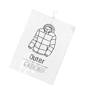 Pruojhw Vakuumbeutel für Kleidung mit Haken