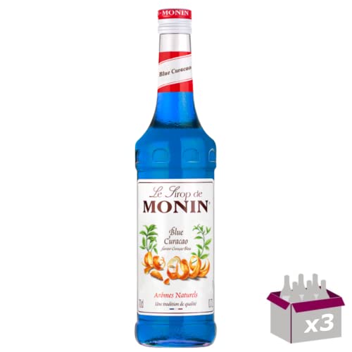Sirop Curaçao bleu lot de 3 pour animer vos soirées et apéritifs