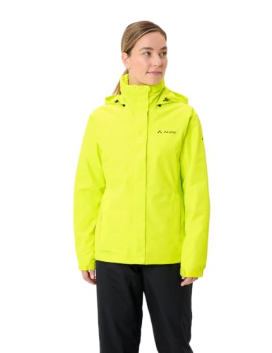 VAUDE Damen Fahrrad Regenjacke Escape Bike Warm, wärmend, wasser- und winddicht, atmungsaktiv, bright green, 36 – Ansicht 2