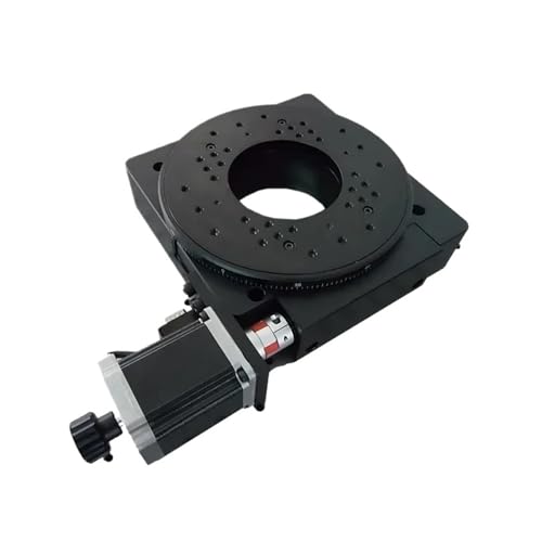 Electric Rotating Platform Lab Rotation Stage Motorized Rotation Stage PX110-200 200MM Bearing Scale(Ratio 45To 1)