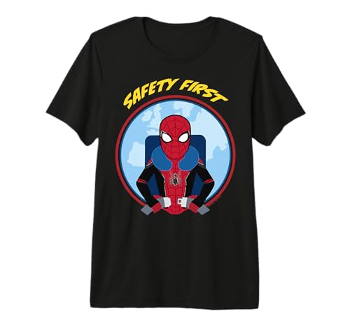 T-shirt Spider-Man Marvel Far From Home coton premium imprimé cercle pour fan