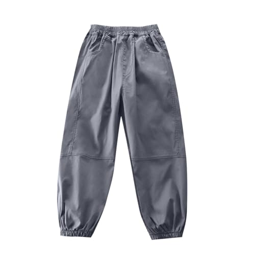Boys Sweatpants Casual Elastic Waist Hiking Trousers with Pockets Baggy Fashion Comfy Lounge Athletic Sweat Pants