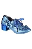 Leder: Nein Irregular Choice Damen Blümchen Pumps, blau, 40 EU