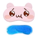 Cubreojos para niños, vendas nocturnas con bloqueo de luz, paquete de gel de hielo para dormir y refrescarse, de dibujos animados, ayuda de relajación con material, uso para dormir para el