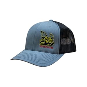 Dodge Daytona Scat Pack EV Snapback Hat – Official Licensed Embroidered Trucker Cap – Premium Structured Hat Grey/Black