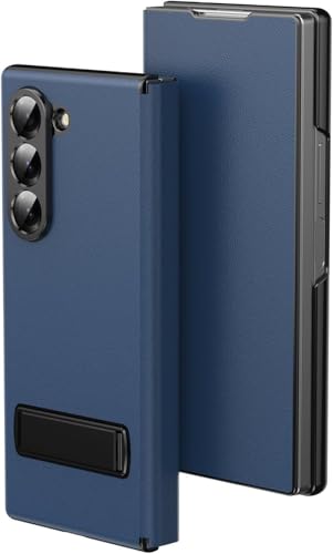 Housse Samsung Galaxy Z Fold 7 support multi-angle idéal pour le bureau et les voyages bleu