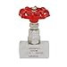 UNOX Stainless Steel 304 Needle Valve 1/4 inch (NPT) - 6000 PSI High Pressure - Straight Flow Control Valve for Water, Gas, and Oil - Heavy Duty Industrial Use