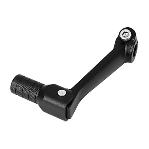 F FIERCE CYCLE 0.47 Inch Motorcycle Shift Lever Folding Gear Shifter Black Cover